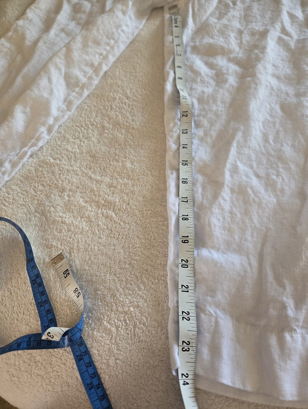 Sigrid Olsen White Drawstring Wide-Leg Linen Pants XL - Picture 7 of 7